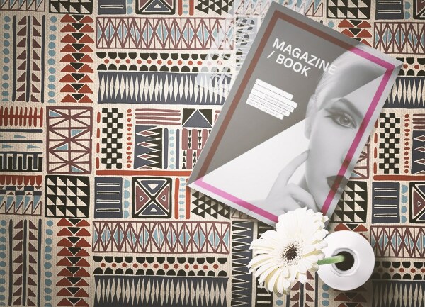 Módne univerzálny vinylový koberec indickej vzory