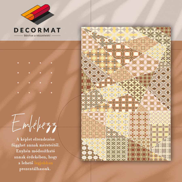 Vinylová rohož pre domácnosť starožitný koláž