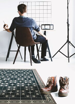 Módne vinylový koberec geometrické star