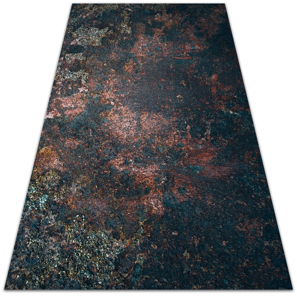 Módne vinylový koberec hrdzavý list