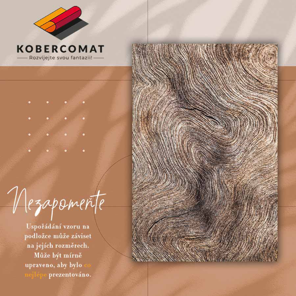 Vinylový koberec pre domácnosť dreva