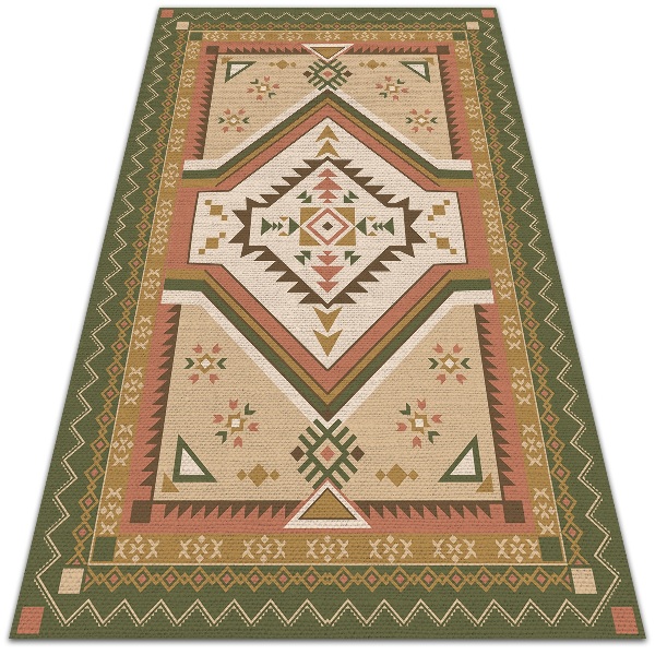 Módne vinylový koberec španielsky geometrie