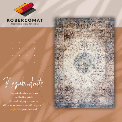 Módne univerzálny vinylový koberec Persian geometrie