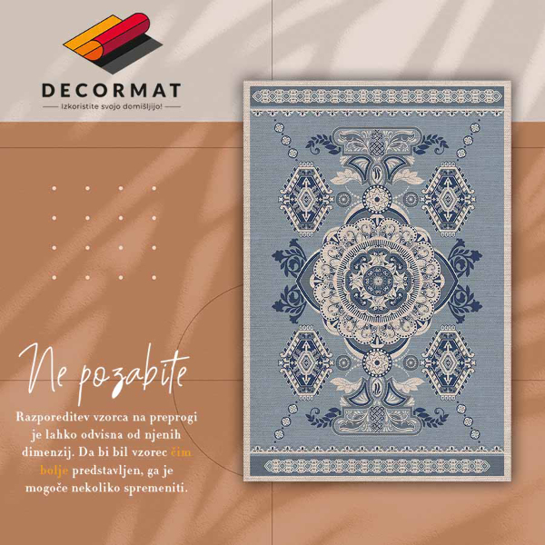 Módne vinylový koberec indian geometrie