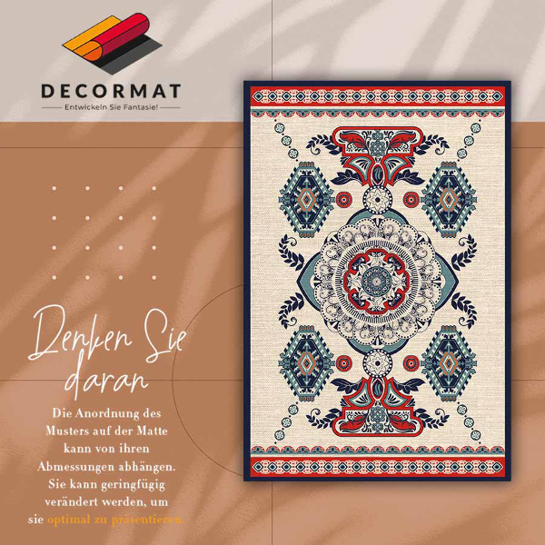 Módne vinylový koberec indian geometrie