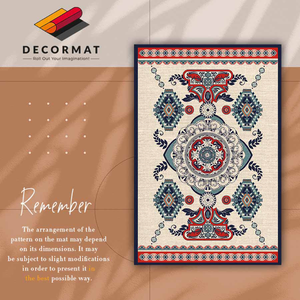 Módne vinylový koberec indian geometrie
