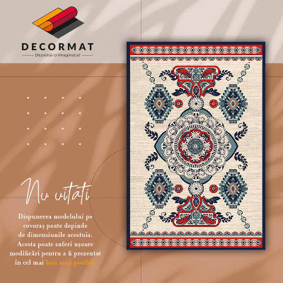 Módne vinylový koberec indian geometrie
