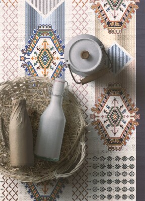 Módne univerzálny vinylový koberec Persian geometrie