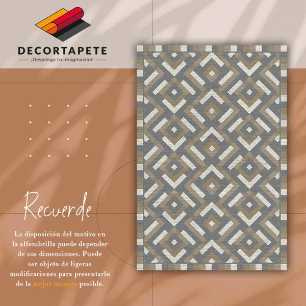 Vinylový koberec pre domácnosť Aztec geometrie