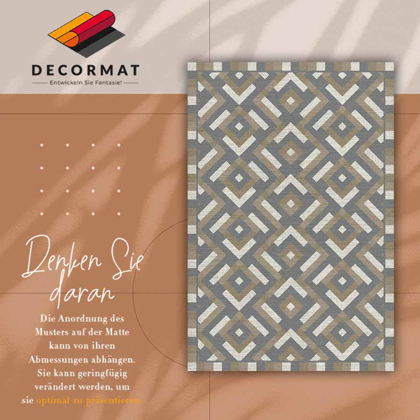 Vinylový koberec pre domácnosť Aztec geometrie