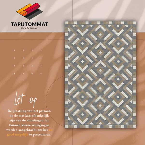 Vinylový koberec pre domácnosť Aztec geometrie