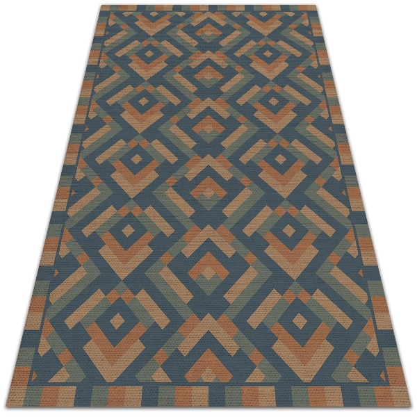 Vinylový koberec pre domácnosť Aztec geometrie