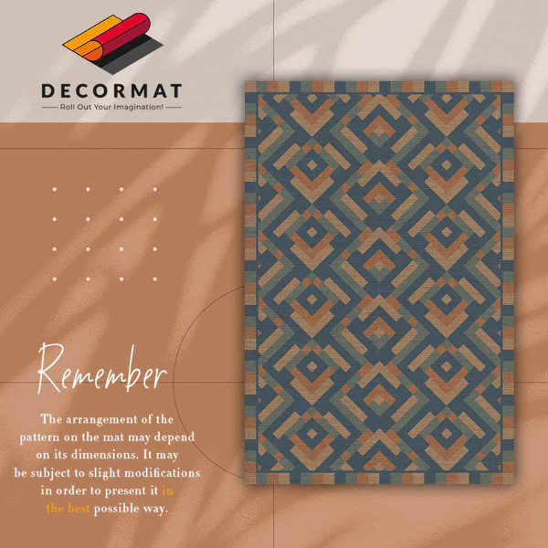 Vinylový koberec pre domácnosť Aztec geometrie