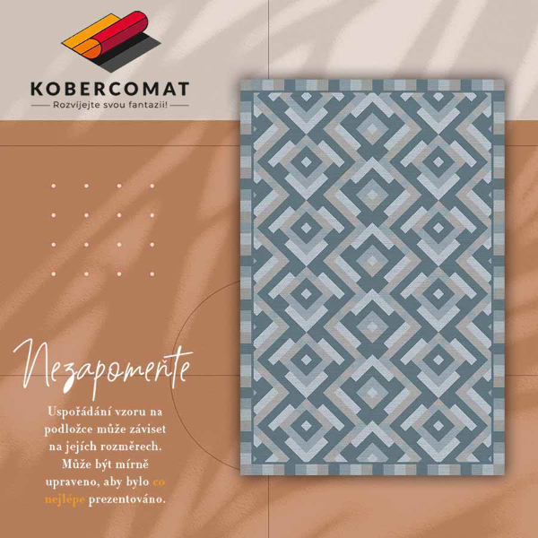Vinylový koberec pre domácnosť Aztec geometrie