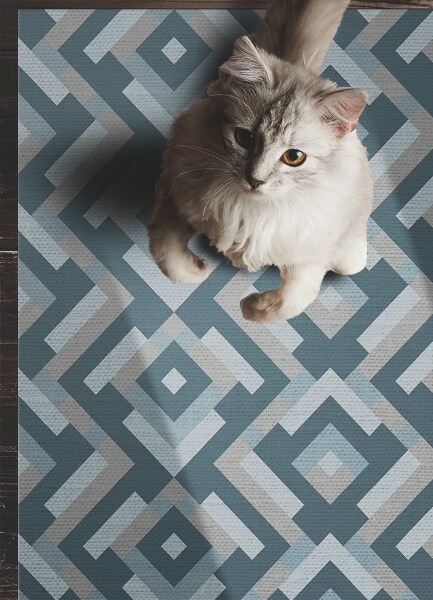 Vinylový koberec pre domácnosť Aztec geometrie