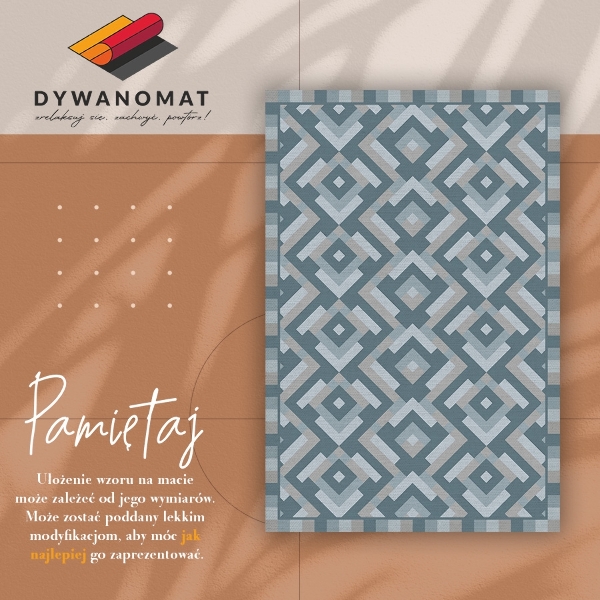 Vinylový koberec pre domácnosť Aztec geometrie