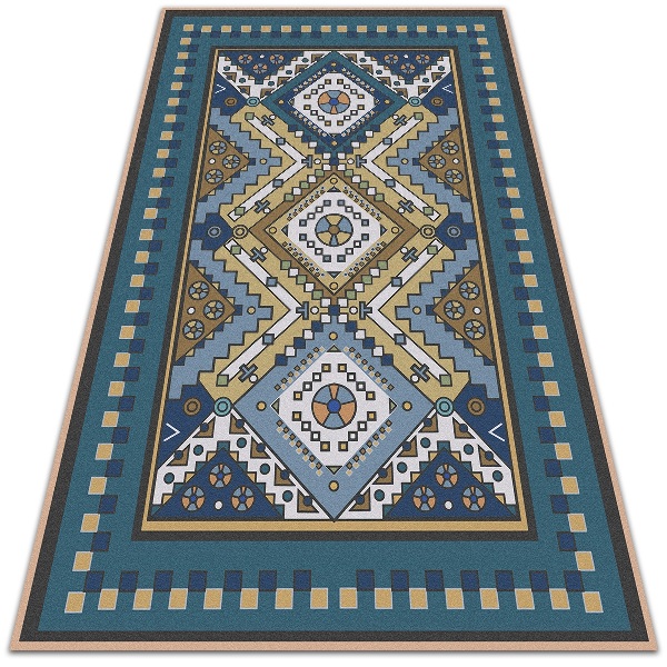 Vinylový koberec pre domácnosť marockej vzory