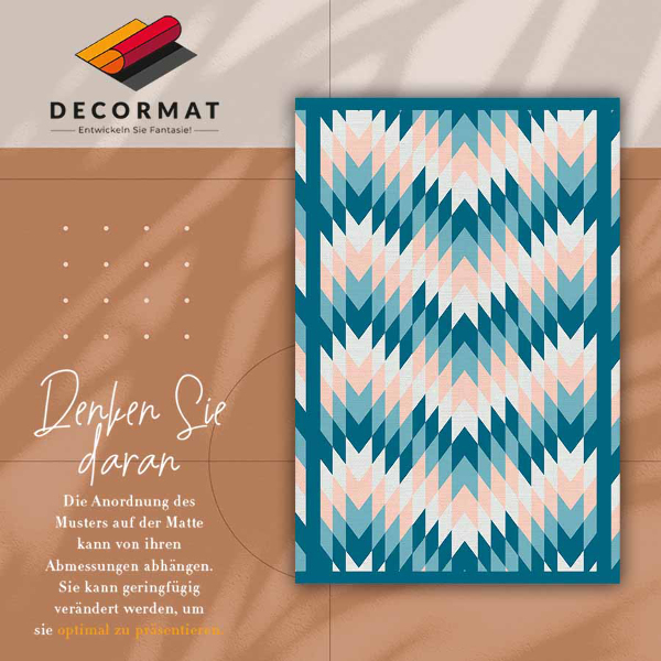 Módne vinylový koberec geometrické herringbone
