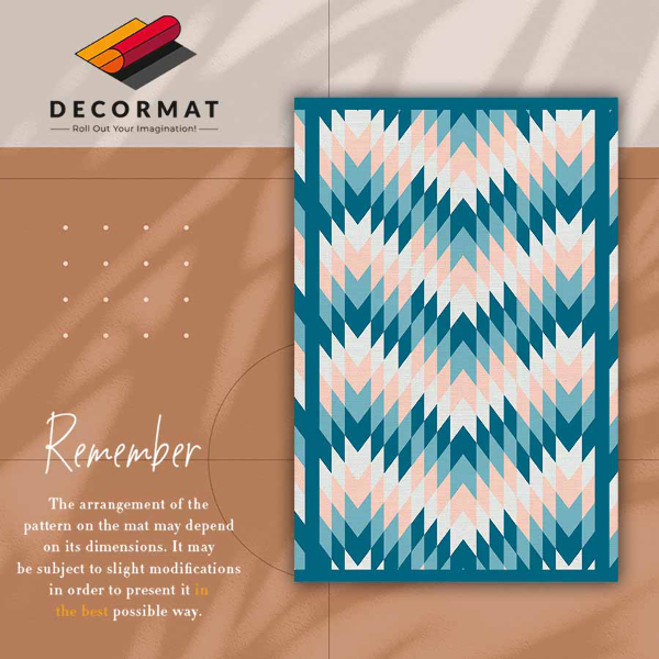 Módne vinylový koberec geometrické herringbone