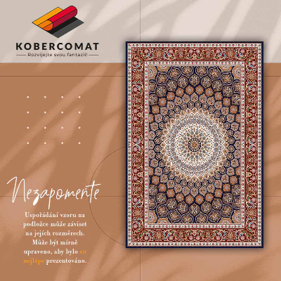 Módne vinylový koberec geometrické mandala