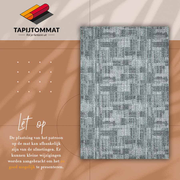 Vinylový koberec pre domácnosť patchwork mozaika