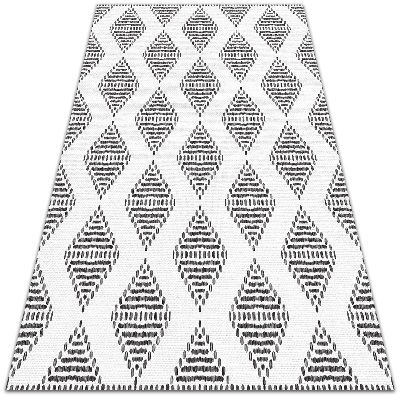 Módne vinylový koberec geometrické diamanty