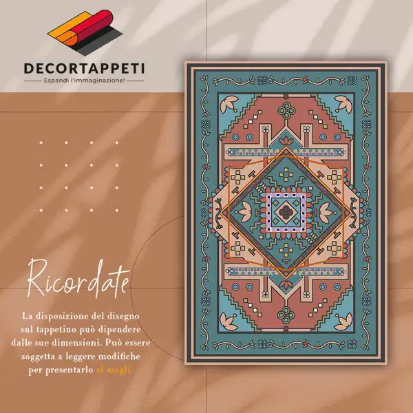 Vinylový koberec pre domácnosť arab geometrie