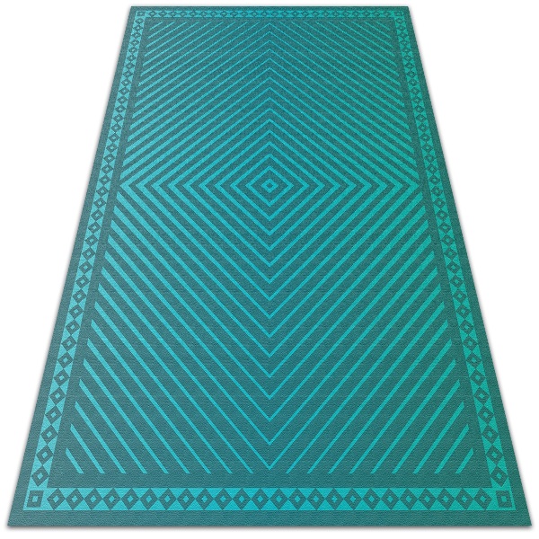 Módne vinylový koberec geometrické diamanty
