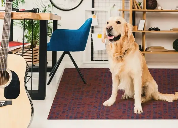 Vinylová rohož pre domácnosť koberec väzba
