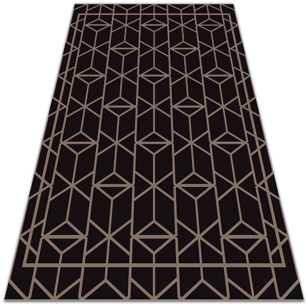 Módne vnútorná vinylový koberec retro pattern