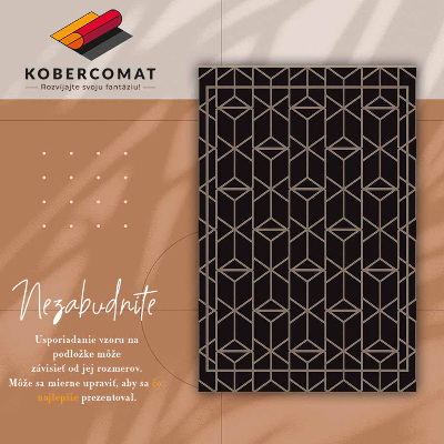 Módne vnútorná vinylový koberec retro pattern