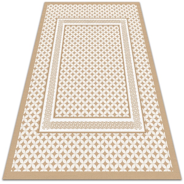 Módne vinylový koberec geometrické vrkoč