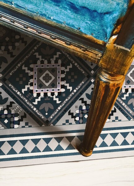 Vinylový koberec pre domácnosť arab geometrie