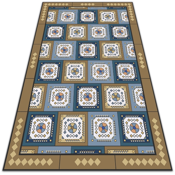 Univerzálny vinylový koberec geometrické kocka