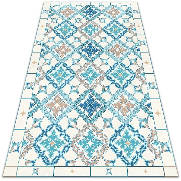 Módne vinylový koberec geometrická väzba
