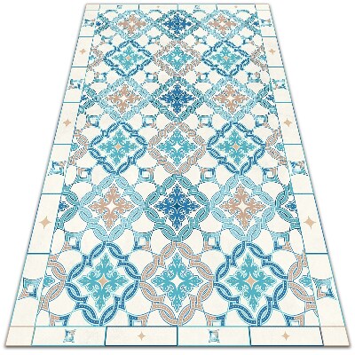 Módne vinylový koberec geometrická väzba