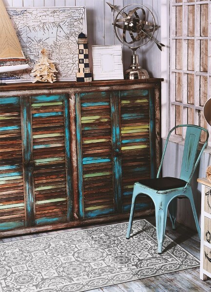 Módne univerzálny vinylový koberec greek geometrie