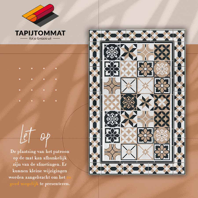 vinylový koberec geometria trikolóra