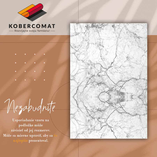 Univerzálny vinylový koberec štrukturálne mramor