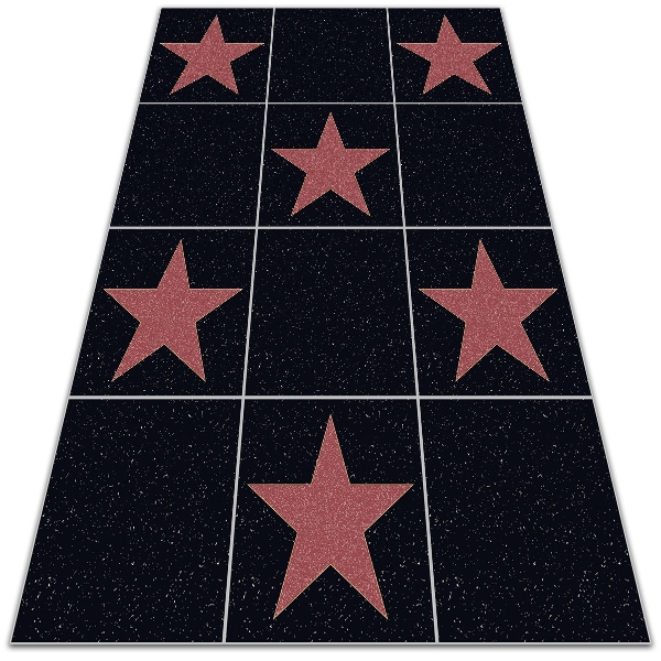 Vinylový koberec do domu hviezda