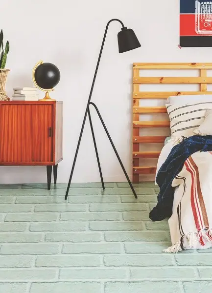 Vnútorné vinylový koberec tehlový