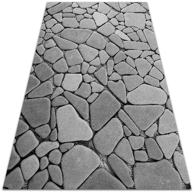 Vnútorné vinylový koberec veľké kamene