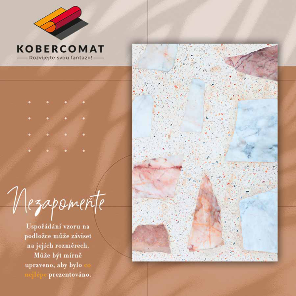 Vnútorné vinylový koberec krásny mramor