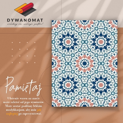 Módne vinylový koberec marocký geometrie