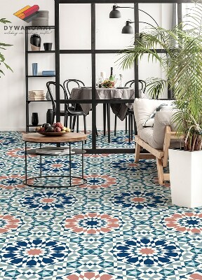 Módne vinylový koberec marocký geometrie