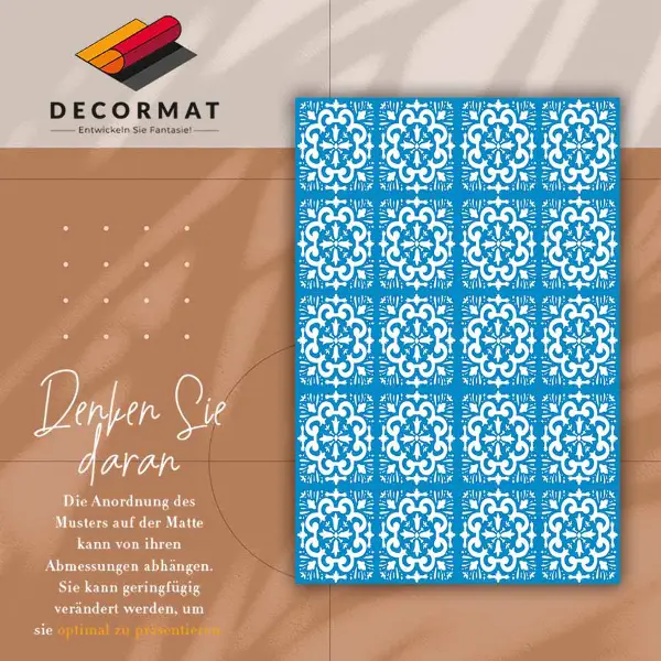 Módne vinylový koberec portugalskej dlaždice