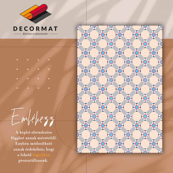 Vinylový koberec pre domácnosť marockej diamanty