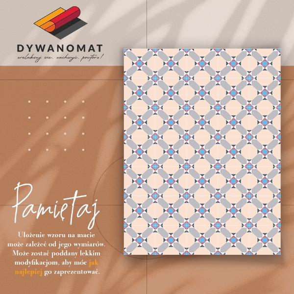 Vinylový koberec pre domácnosť marockej diamanty