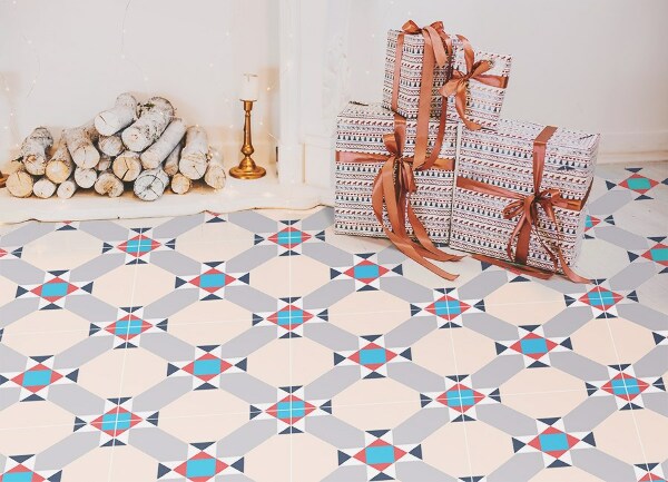 Vinylový koberec pre domácnosť marockej diamanty