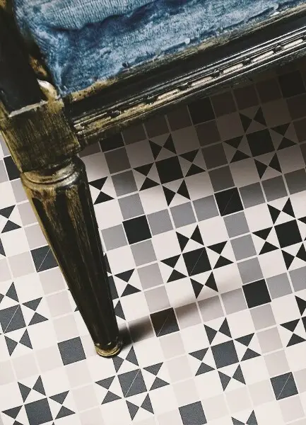 Vinylový koberec pre domácnosť gothic hviezdy